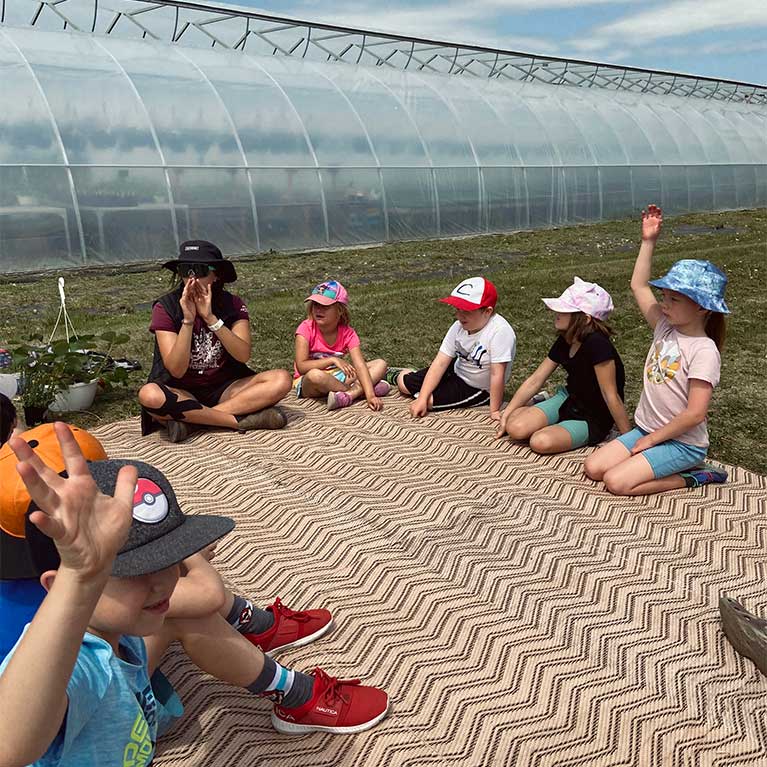 Our educational hands-on field trips are a great opportunity to educate young minds about how things grow!